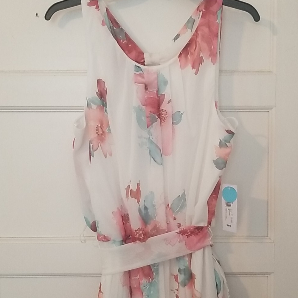 floral floor length dress